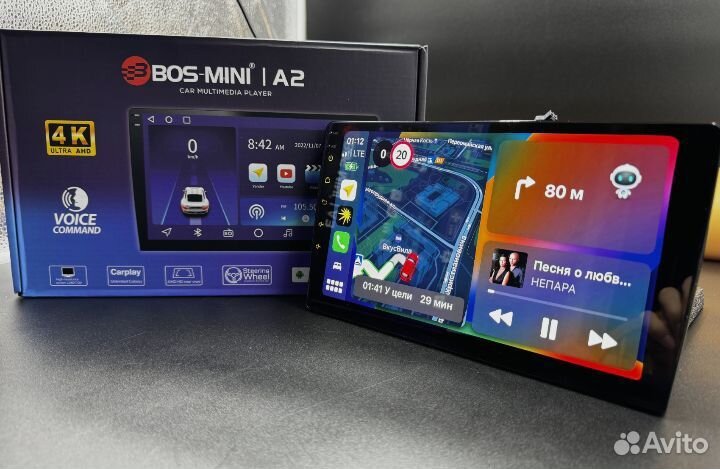 Магнитола Bos Mini a2 4+64gb 9дюйм