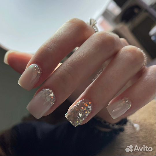 Маникюр гель лак наращивание ногтей