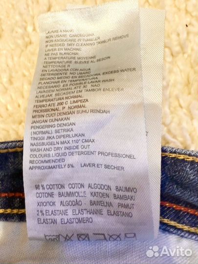 Джинсы armani jeans w33/32