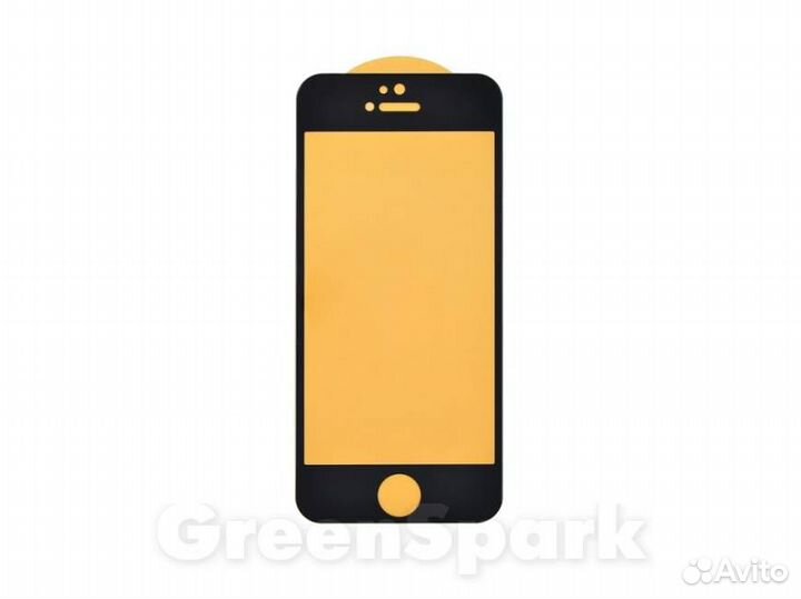 Защитное стекло 6D для iPhone 5/5S/5C черный vixi