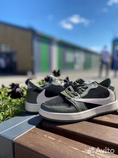 Кроссовки nike air jordan 1 low travis scott