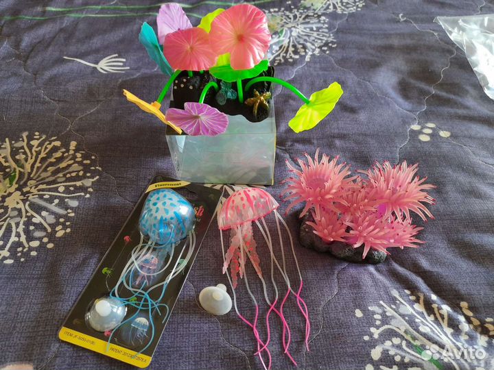 Силиконовые растения для аквариума