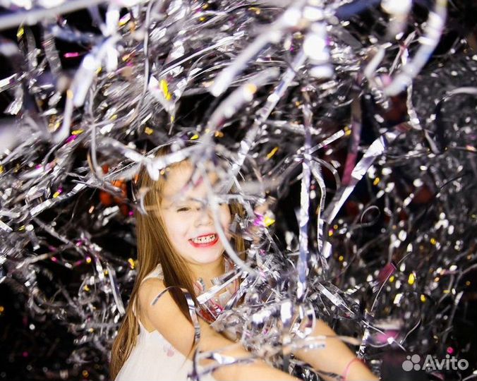 Серебро пленка полосы для шоу