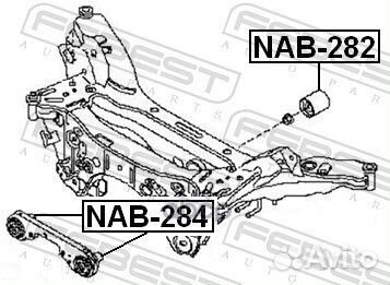 Сайлентблок подушки дифференциала febest NAB-284