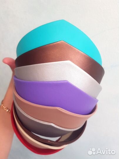 Кокошник современный кожаный