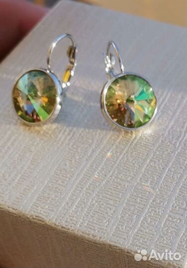 Серьги кристаллы Swarovsky