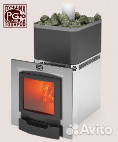 Печь для бани Русь-27 лнзп Профи Панорама (1.1)