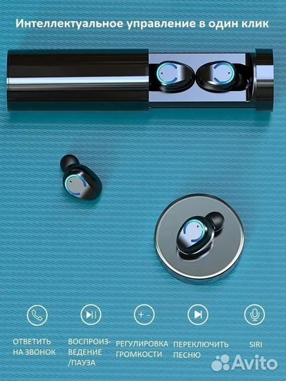 Спортивные, беспроводные наушники TWS F9 Black