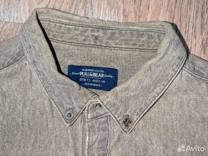 Рубашка мужская pull bear