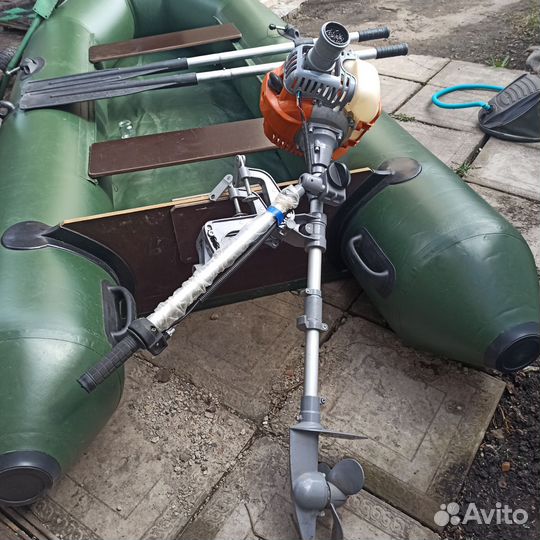 Надувная лодка пвх бу с мотором