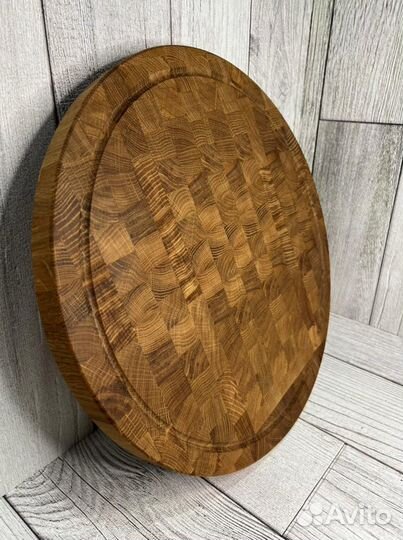 Доска разделочная торцевая, с гастроемкостью, дуб