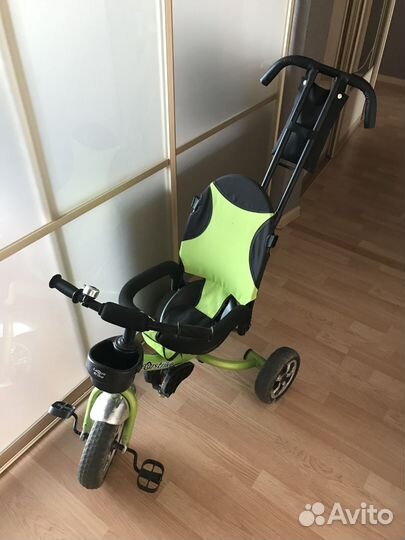 Детский велосипед с родительской ручкой