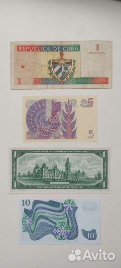 Боны банкноты Швеция Канада