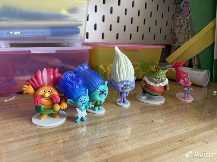 Коллекция игрушек Тролли