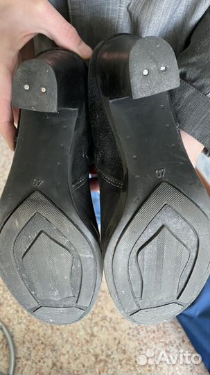 Сапоги зимние замшевые с натуральным мехом