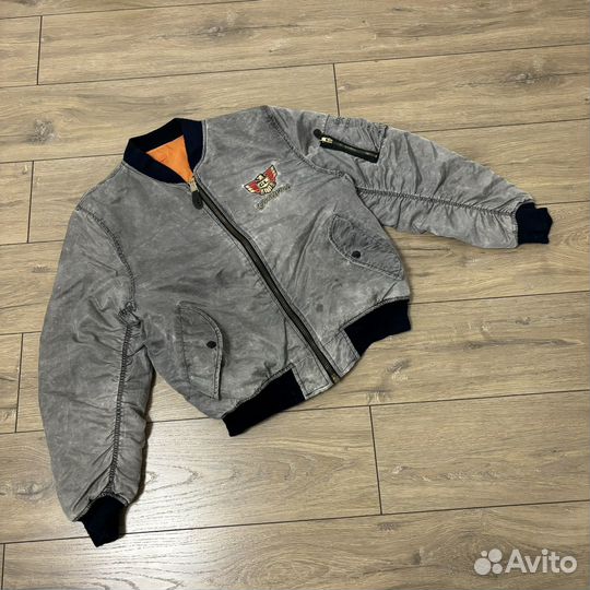 Бомбер vintage alpha industries type overdyed