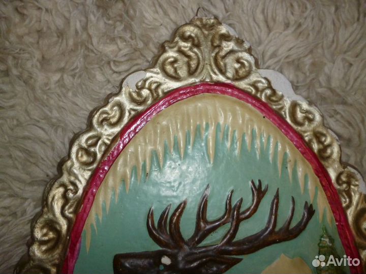 Олень на гипсе, ручная работа