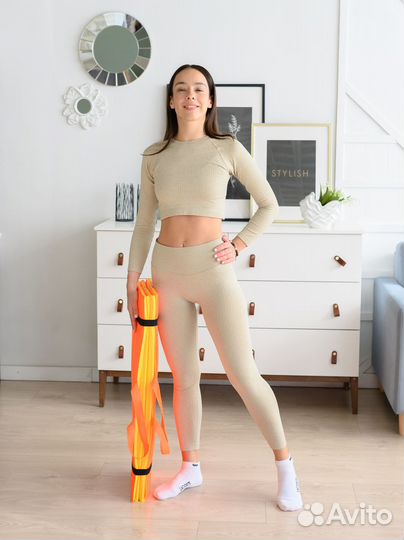 Спортивный коврик складной бирюзовый