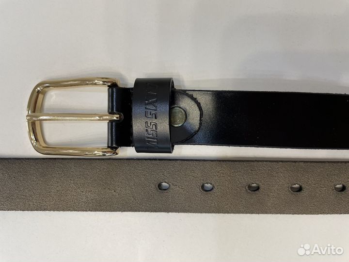 Ремень женский натуральная кожа черный