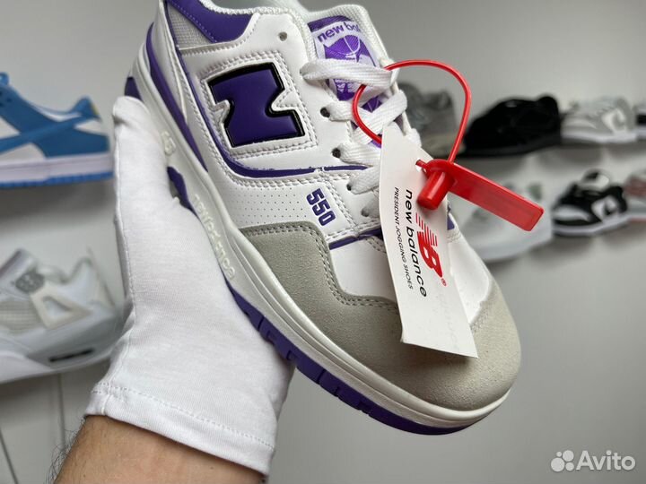 Кроссовки New Balance 550 фиолетовые