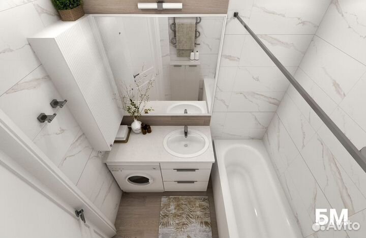 Ремонт ванной комнаты под ключ