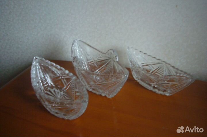 Хрустальные салатники или конфетницы 