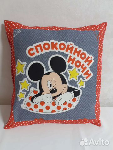 Подушки Микки и Минни Маус