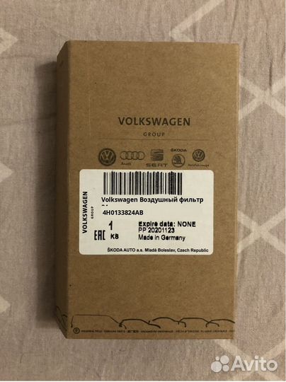Volkswagen Воздушный фильтр 84