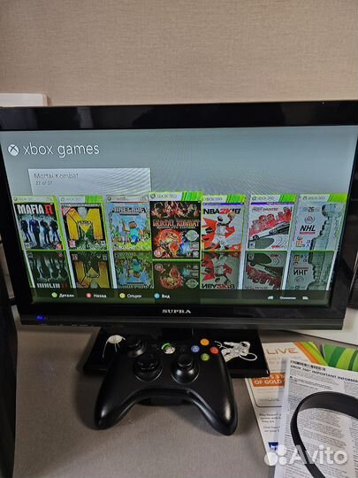 Xbox 360 slim прошитый 250gb 37 игр freeboot