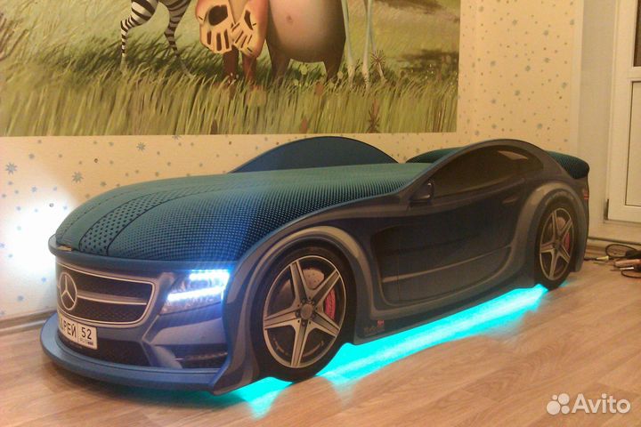 Кровать машинка с подсветкой