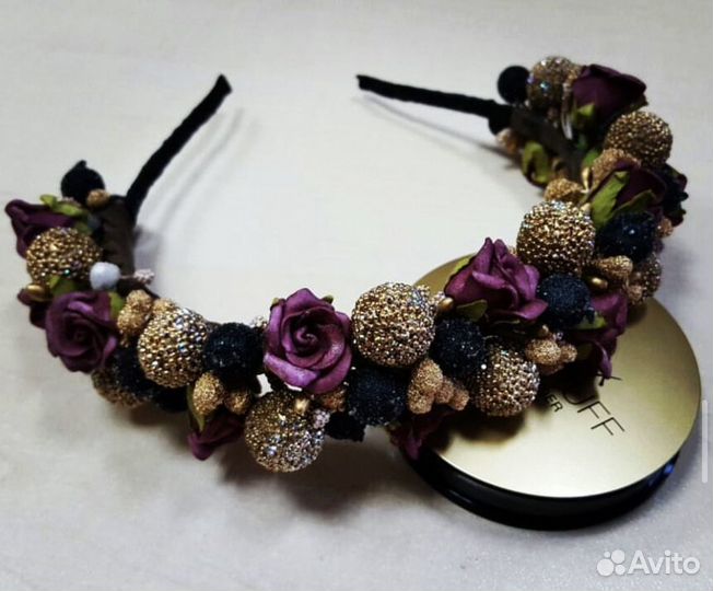 Ободок для волос ручной работы