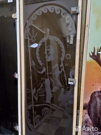 Стеклянные двери для бани/банная дверь