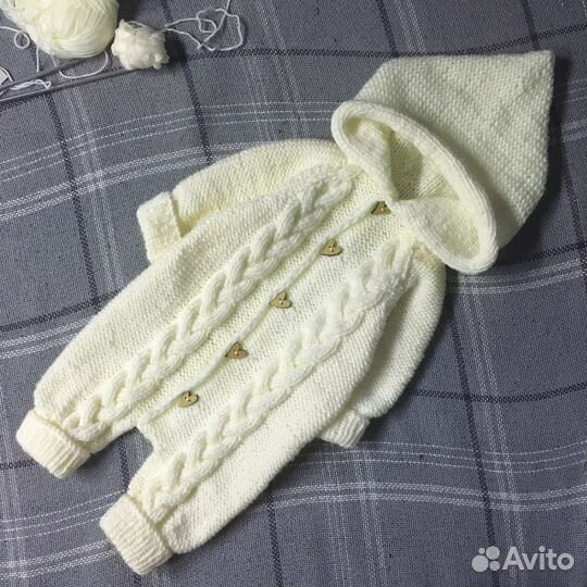 Комплект на выписку конверт плед комбинезон чепчик