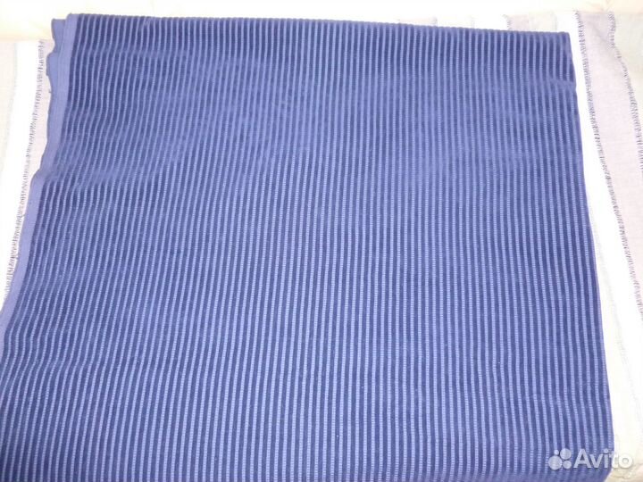 Вельвет СССР синий