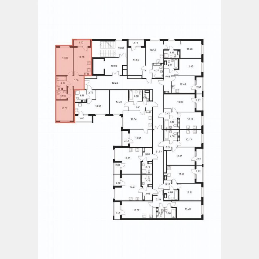 2-к. квартира, 58,2 м², 5/9 эт.