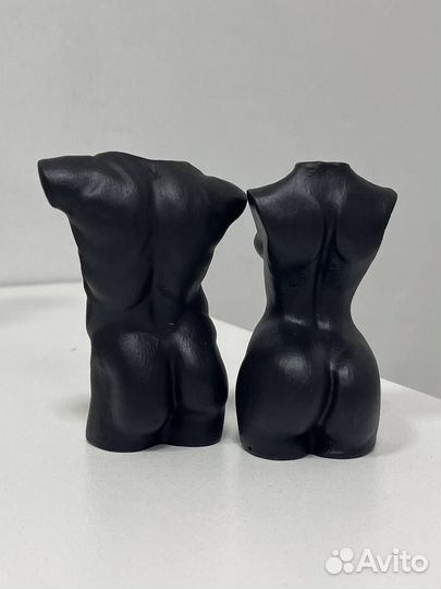 Статуэтки из гипса. Мужской торс и женский