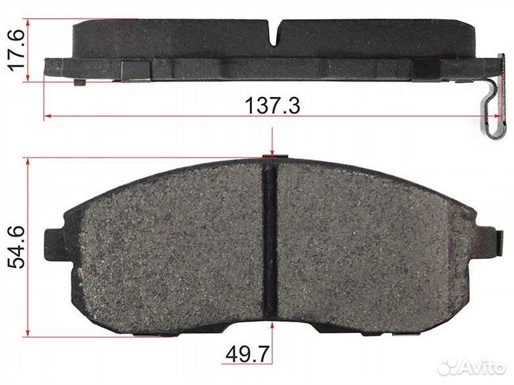 Колодки тормозные перед nissan teana 32 VQ25/juke