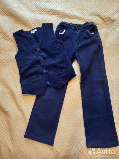 Школьный костюм для мальчика 134 синий