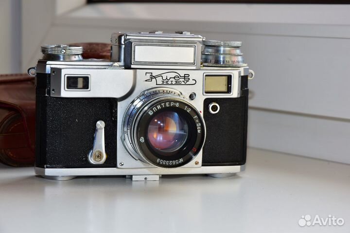 Киев-iiiа 1956 год Советский пленочный фотоаппарат