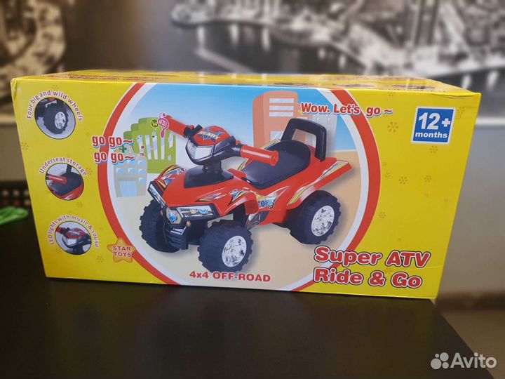 Каталка babycare квадроцикл. Новая