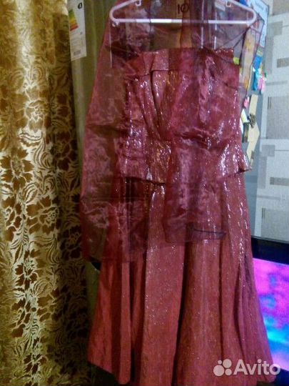 Комплект юбка карсет шарф