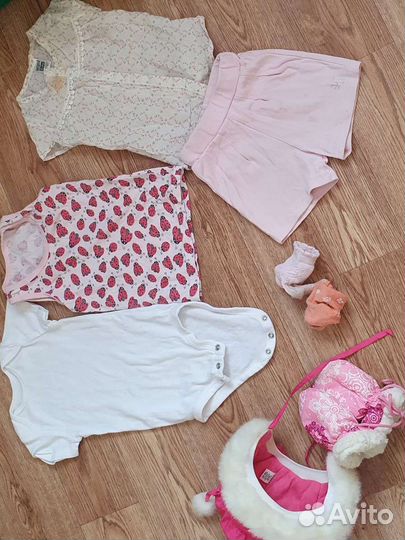 Вещи пакетом на девочку 74-80