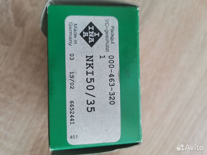 Подшипник INA NKI 50/35