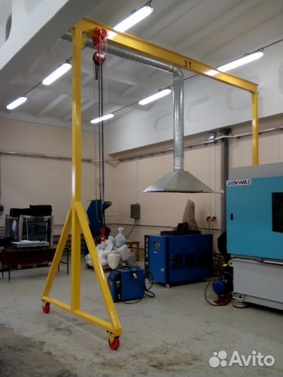 Кран козловой мобильный, ручной (мпу) г/п до 3 Т