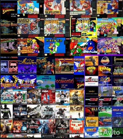 Игры snes,sega, gba,и другие игры на ps3