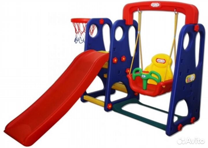 Игровой центр дом горка качели