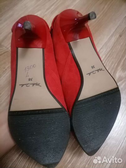 Туфли натуральная замша 38 размер