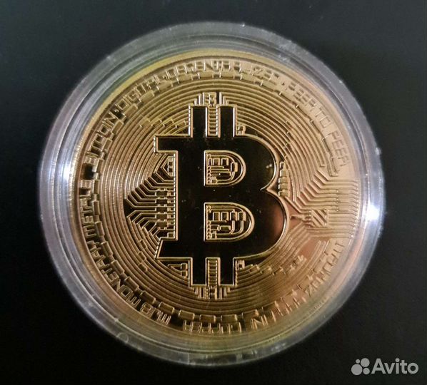 Сувенирная Монета Биткоин Биткойн Bitcoin