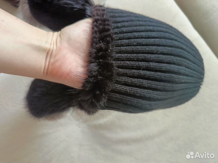 Шапка норковая женская