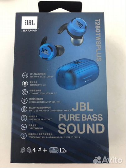 Беспроводные наушники JBL T280twsplus